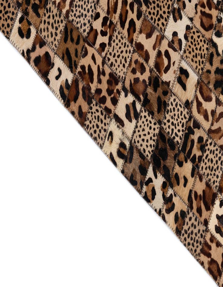 Detail image of  5' 1 x 8' Cowhide Leather Rug