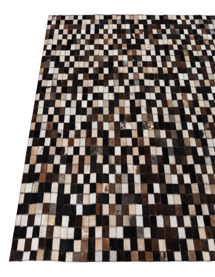 Detail image of  4' x 6' Cowhide Leather Rug