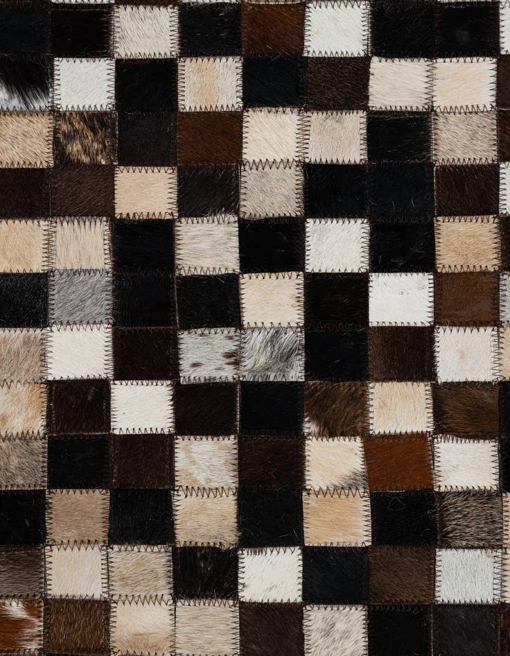 Detail image of  4' x 6' Cowhide Leather Rug