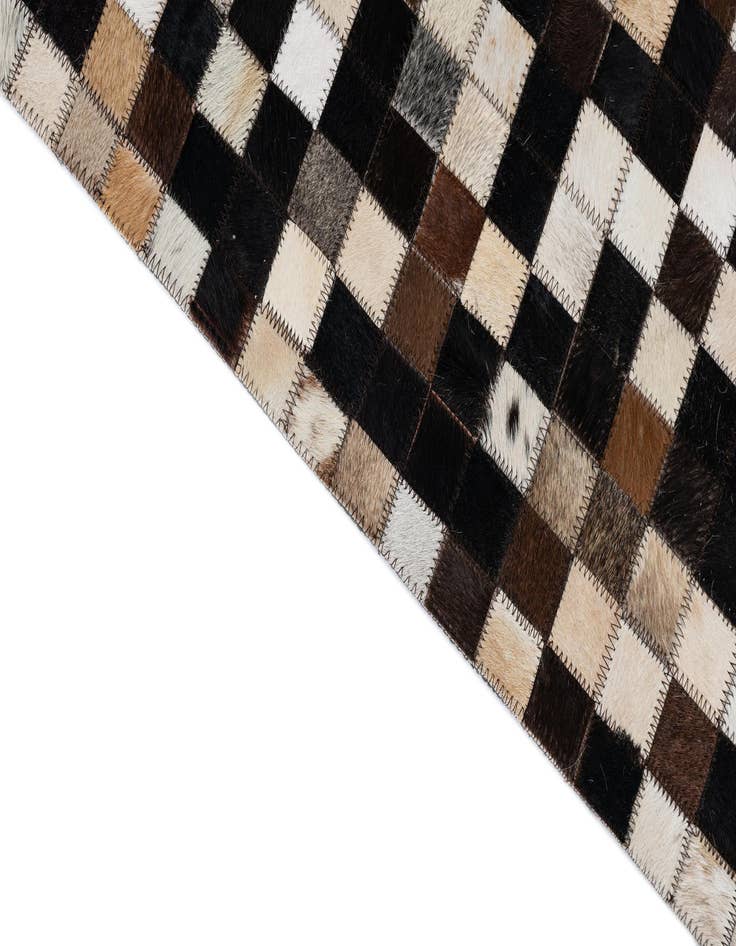 Detail image of  4' 1 x 6' 1 Cowhide Leather Rug