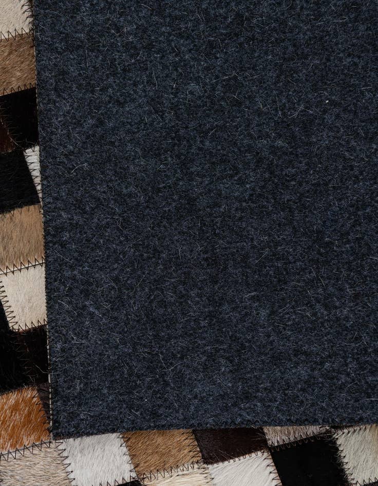 Detail image of  4' 1 x 6' 1 Cowhide Leather Rug