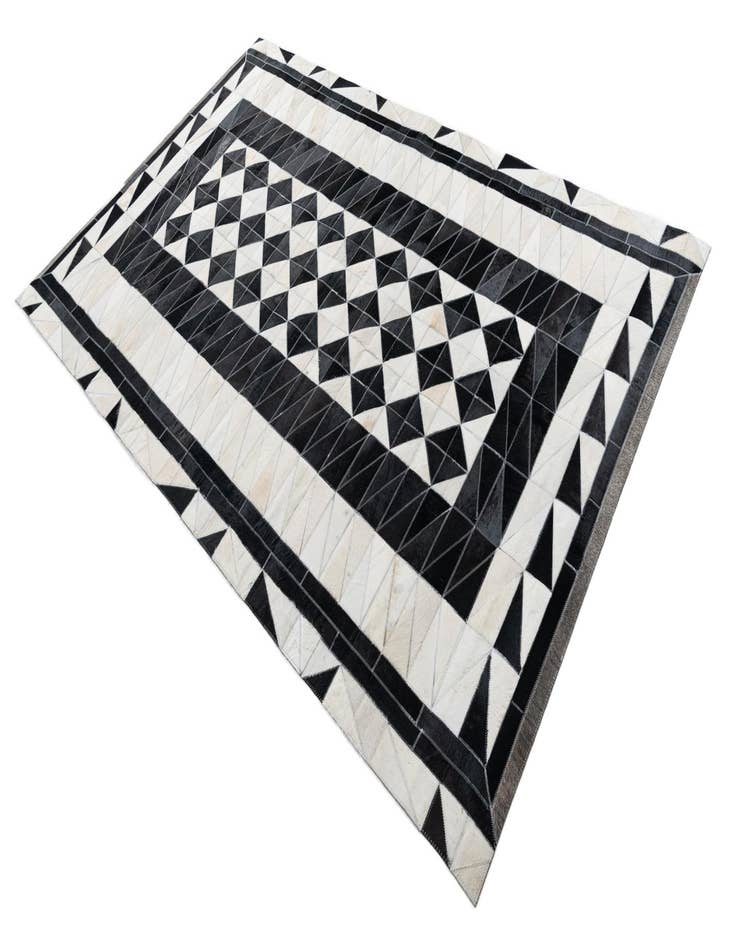 Detail image of  5' x 7' 10 Cowhide Leather Rug