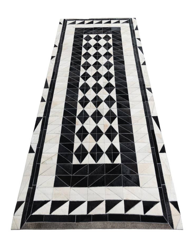 Detail image of  5' x 7' 10 Cowhide Leather Rug