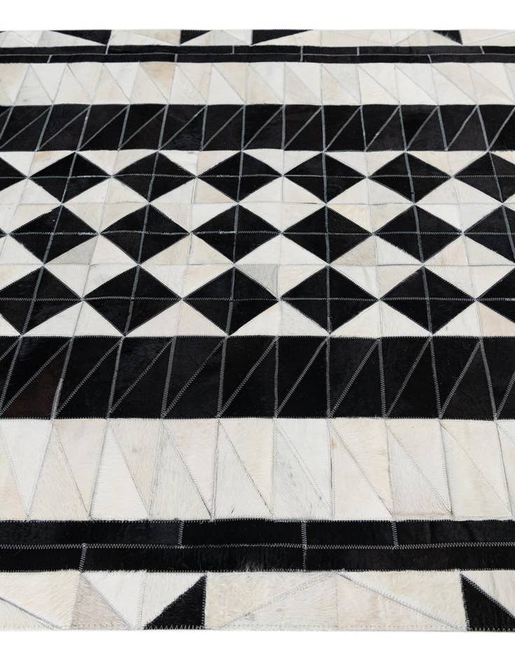 Detail image of  5' x 7' 10 Cowhide Leather Rug