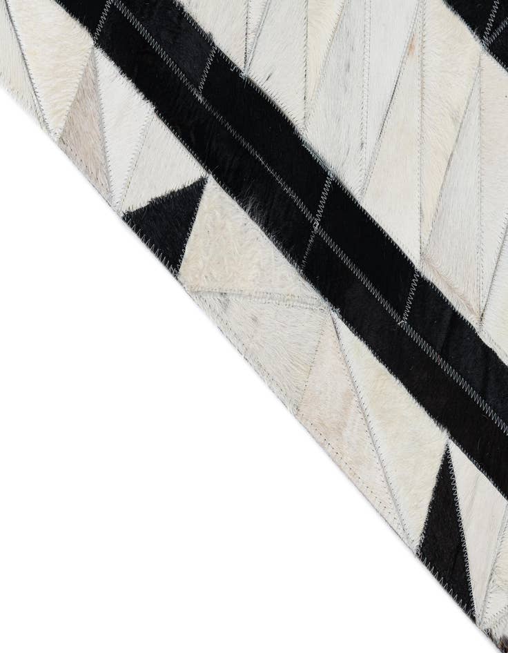 Detail image of  5' x 7' 10 Cowhide Leather Rug