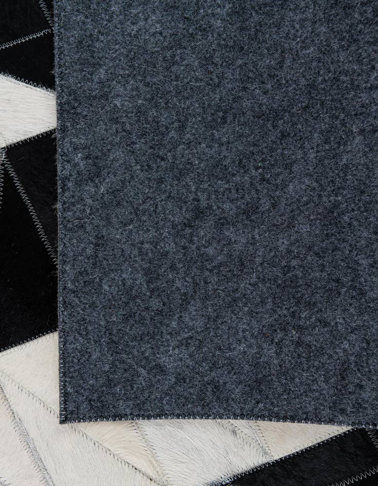 Detail image of  5' x 7' 10 Cowhide Leather Rug