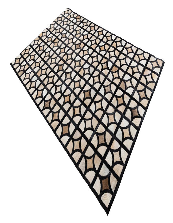 Detail image of  5' 2 x 8' Cowhide Leather Rug