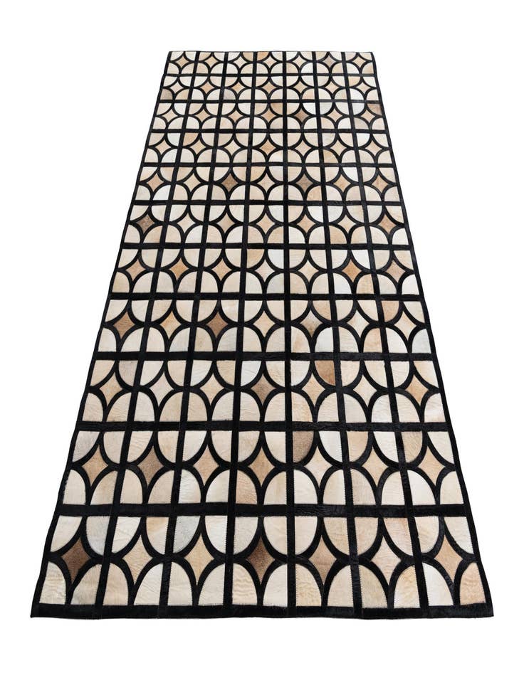 Detail image of  5' 2 x 8' Cowhide Leather Rug