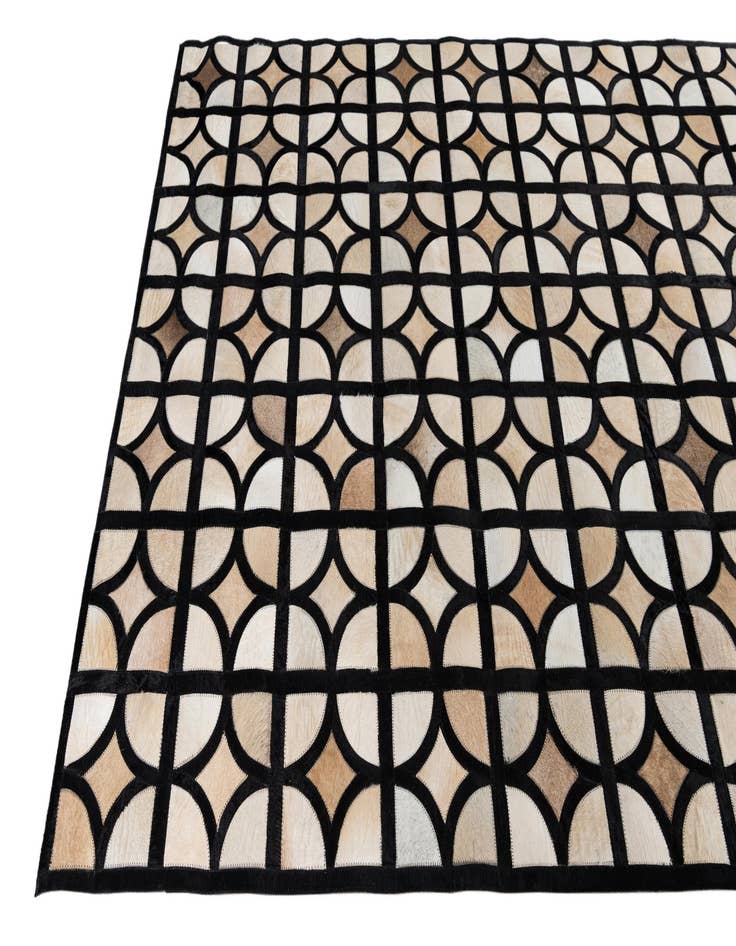 Detail image of  5' 2 x 8' Cowhide Leather Rug