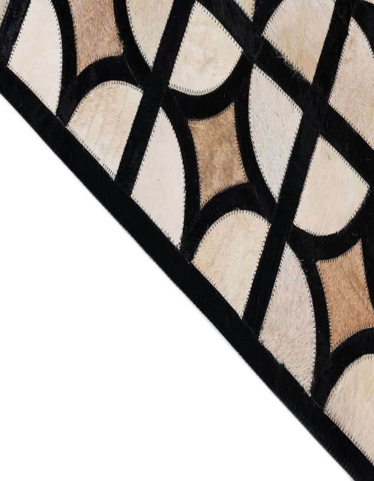 Detail image of  5' 2 x 8' Cowhide Leather Rug