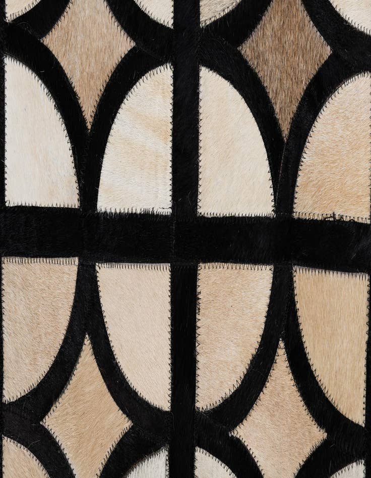 Detail image of  5' 2 x 8' Cowhide Leather Rug