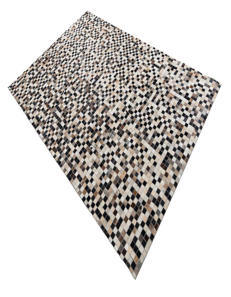 Detail image of  5' 1 x 7' 10 Cowhide Leather Rug