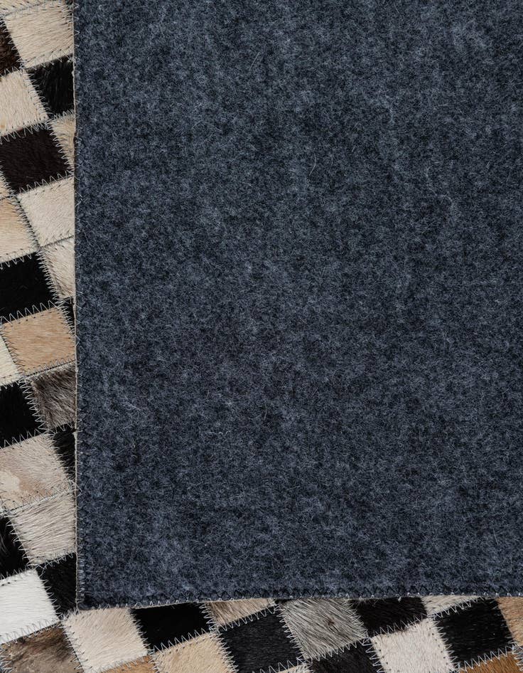 Detail image of  5' 1 x 7' 10 Cowhide Leather Rug