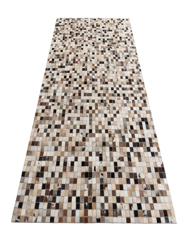 Detail image of  5' x 7' 10 Cowhide Leather Rug