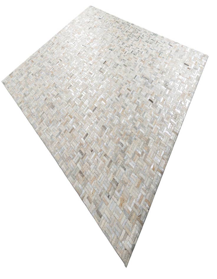 Detail image of  8' 1 x 10' Cowhide Leather Rug