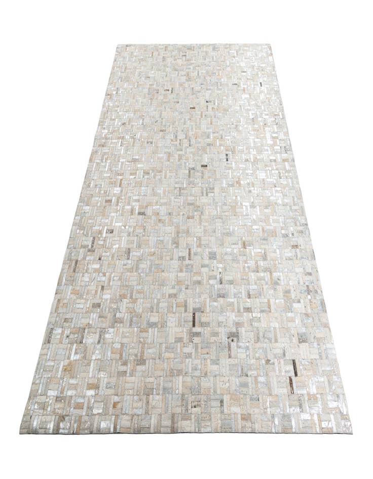 Detail image of  8' 1 x 10' Cowhide Leather Rug