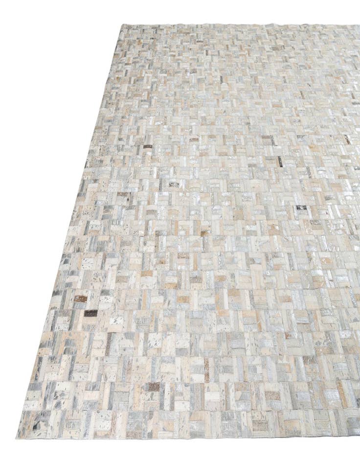 Detail image of  8' 1 x 10' Cowhide Leather Rug