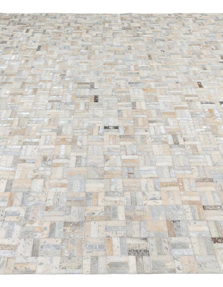 Detail image of  8' 1 x 10' Cowhide Leather Rug