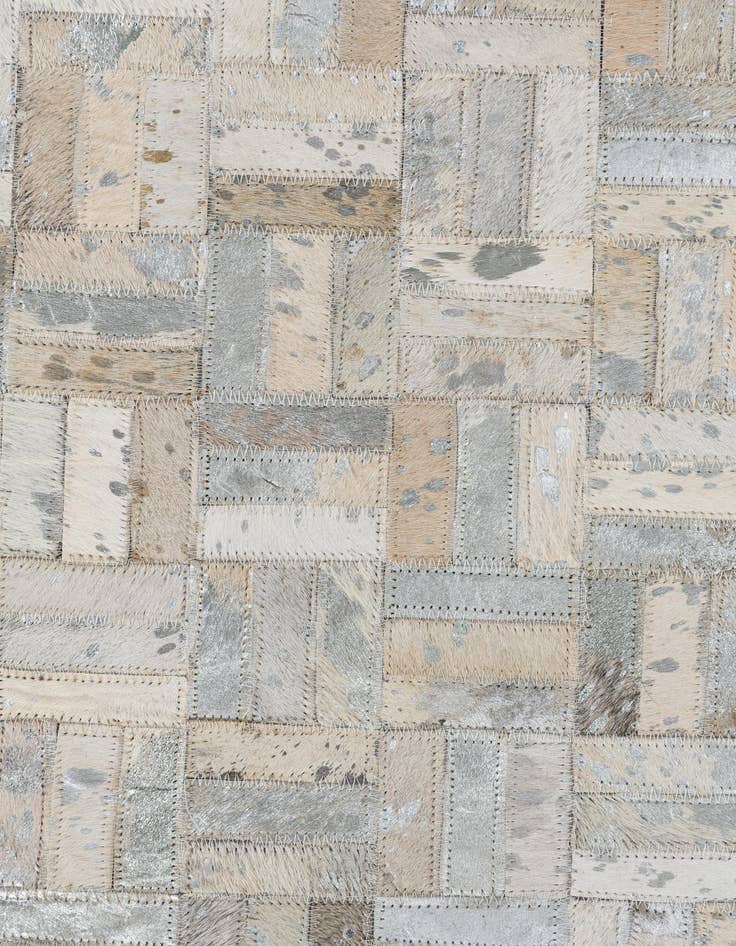 Detail image of  8' 1 x 10' Cowhide Leather Rug