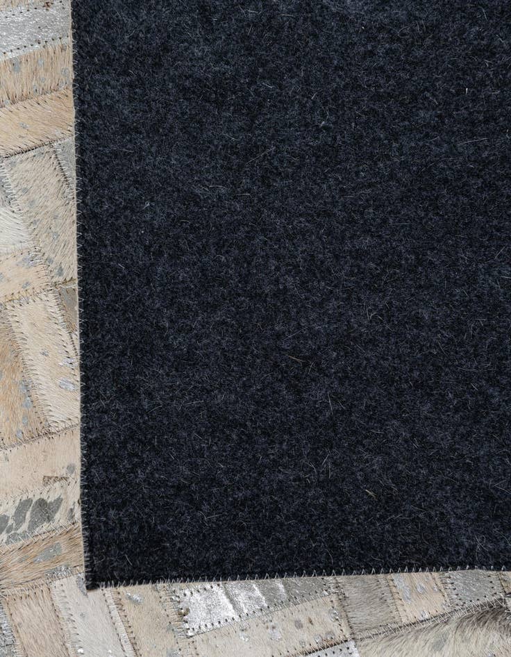 Detail image of  8' 1 x 10' Cowhide Leather Rug