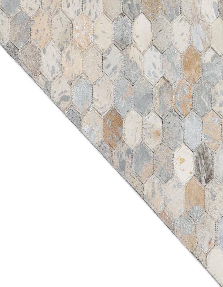 Detail image of  8' x 10' Cowhide Leather Rug