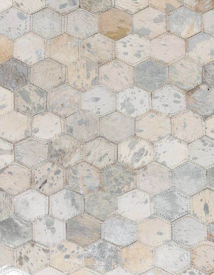 Detail image of  8' x 10' Cowhide Leather Rug