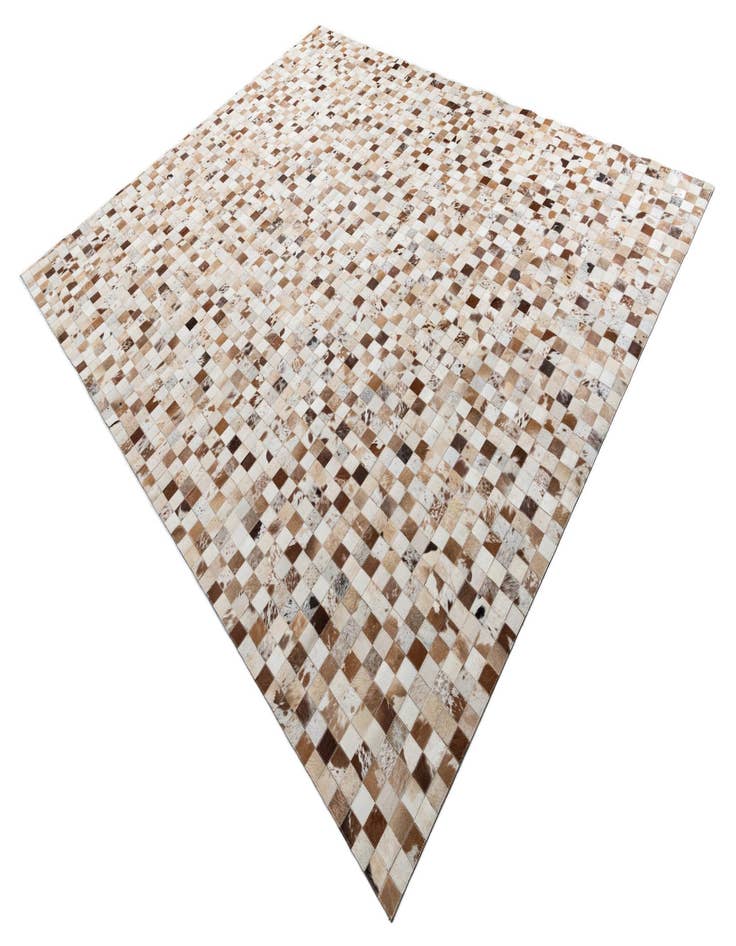 Detail image of  8' 1 x 10' Cowhide Leather Rug