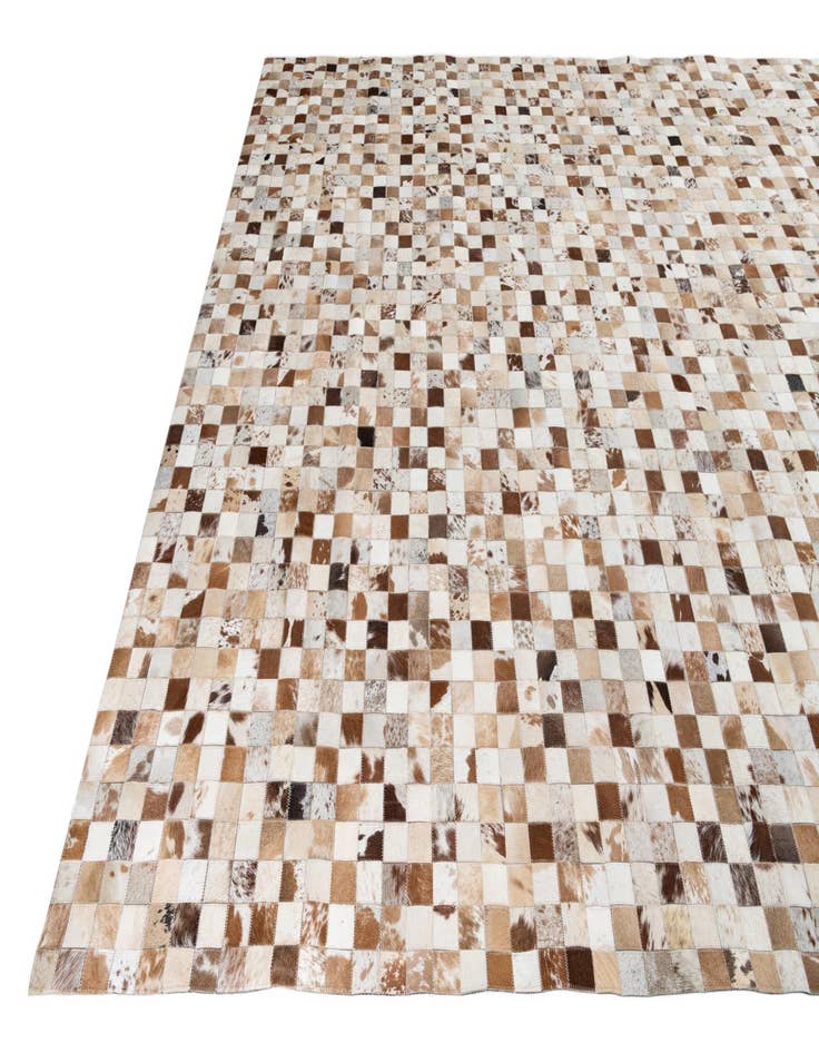 Detail image of  8' 1 x 10' Cowhide Leather Rug