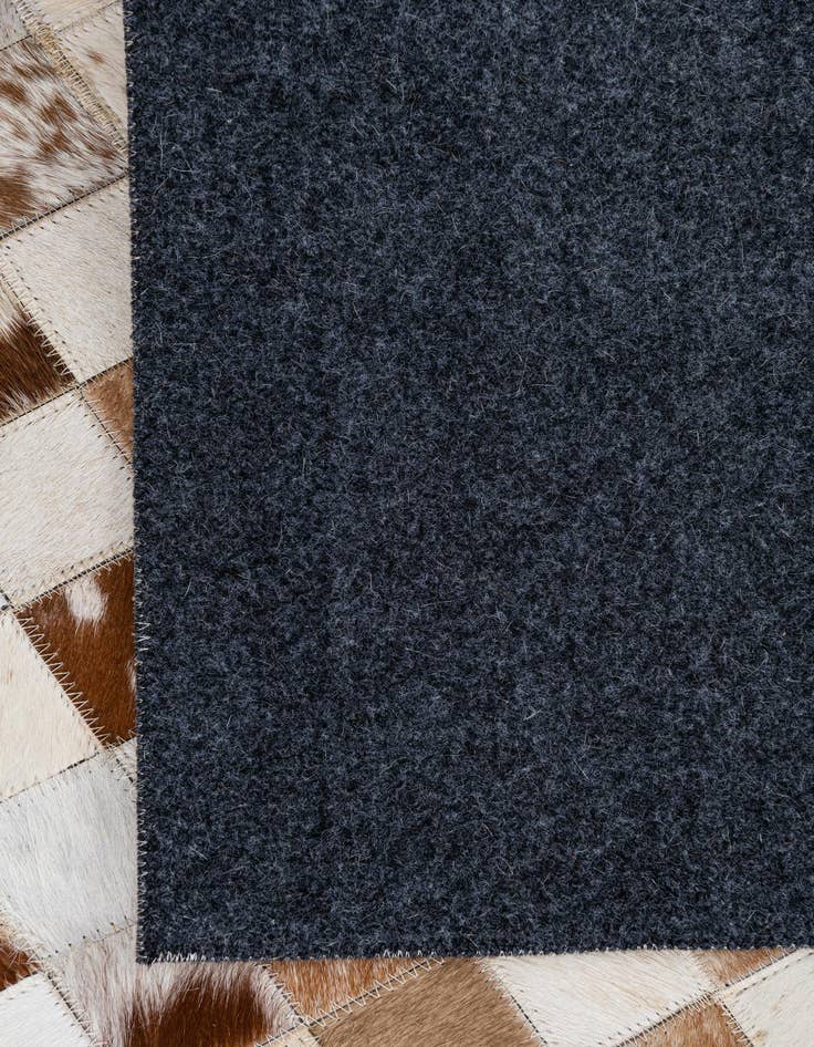 Detail image of  8' 1 x 10' Cowhide Leather Rug