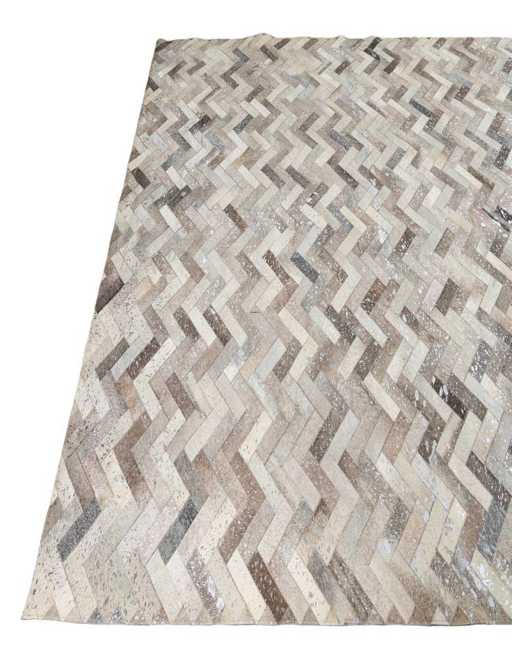 Detail image of  8' x 9' 10 Cowhide Leather Rug