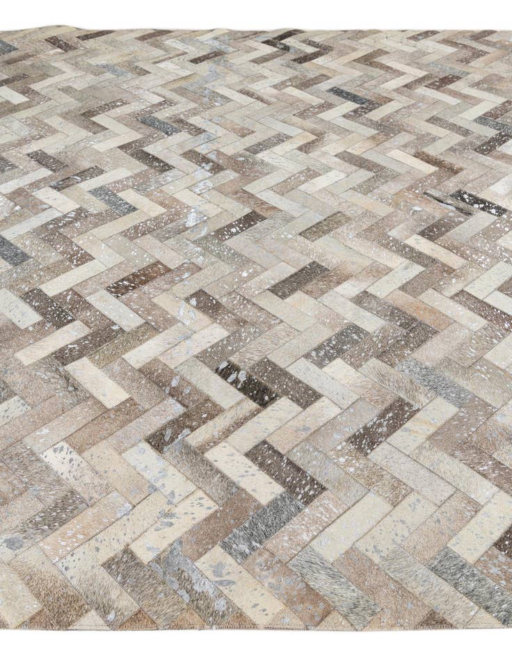 Detail image of  8' x 9' 10 Cowhide Leather Rug