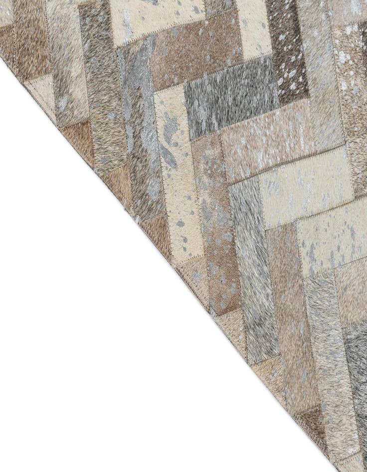 Detail image of  8' x 9' 10 Cowhide Leather Rug