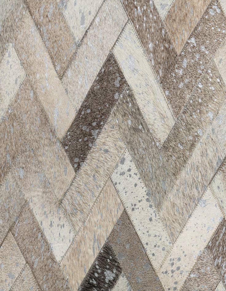 Detail image of  8' x 9' 10 Cowhide Leather Rug