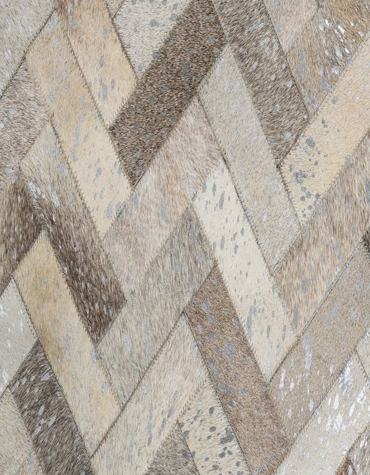 Detail image of  8' x 9' 10 Cowhide Leather Rug