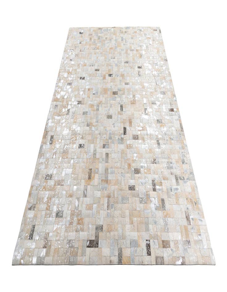 Detail image of  8' 1 x 10' Cowhide Leather Rug