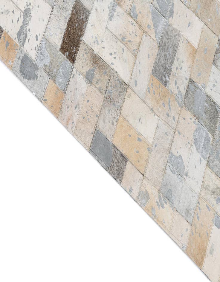 Detail image of  8' 1 x 10' Cowhide Leather Rug