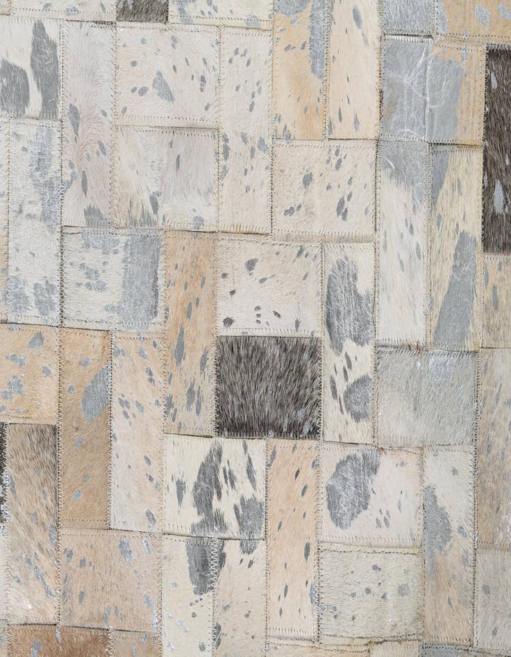 Detail image of  8' 1 x 10' Cowhide Leather Rug