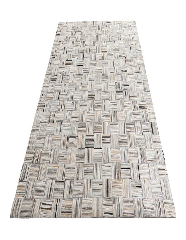 Detail image of  7' 10 x 9' 9 Cowhide Leather Rug