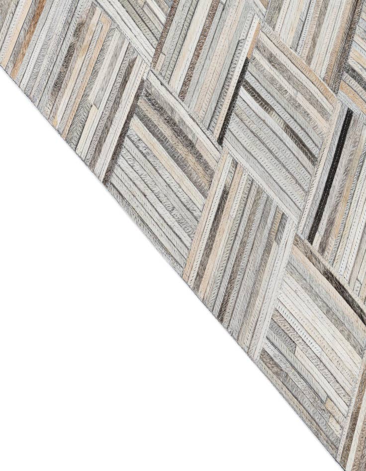 Detail image of  7' 10 x 9' 9 Cowhide Leather Rug