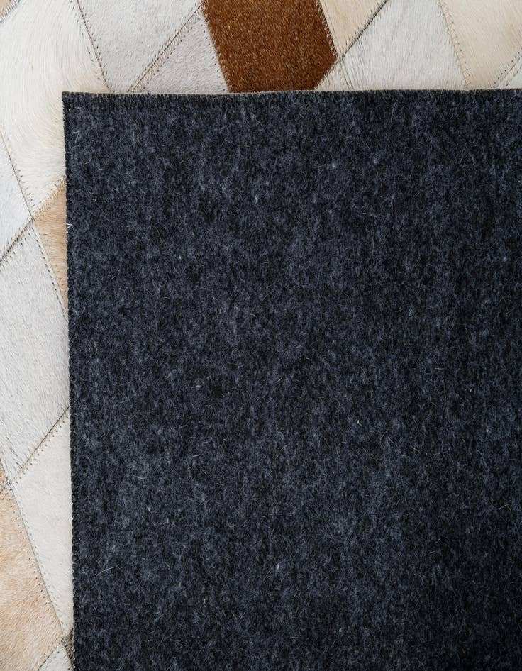 Detail image of  8' 1 x 10' Cowhide Leather Rug