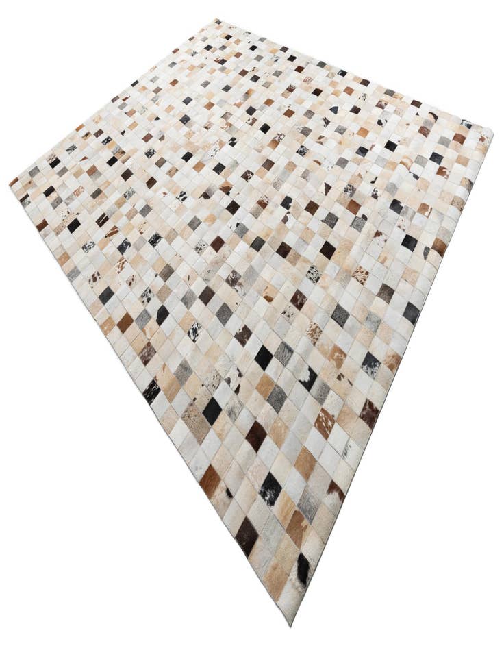 Detail image of  8' 1 x 10' Cowhide Leather Rug