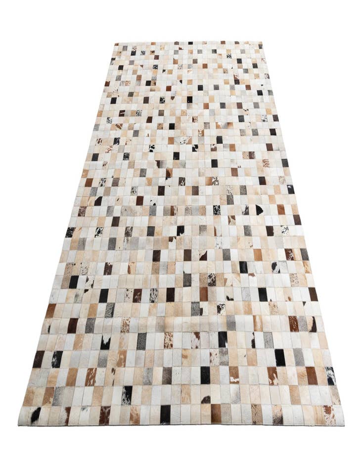 Detail image of  8' 1 x 10' Cowhide Leather Rug