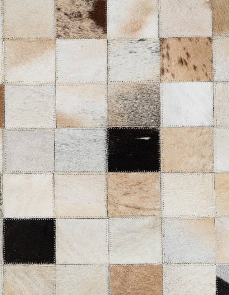 Detail image of  8' 1 x 10' Cowhide Leather Rug