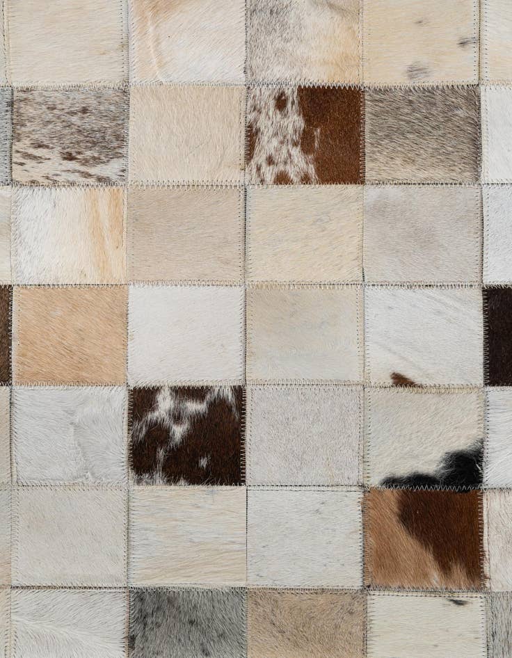 Detail image of  8' 1 x 10' Cowhide Leather Rug