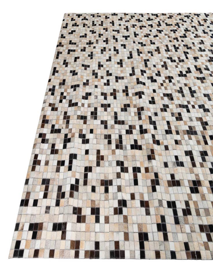 Detail image of  8' x 9' 9 Cowhide Leather Rug