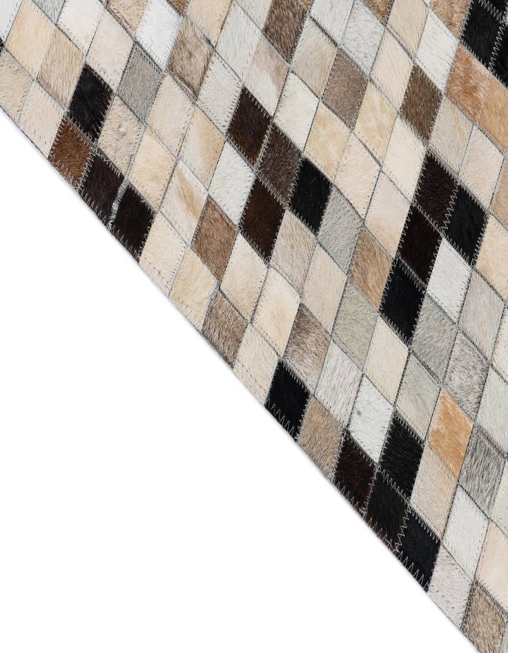 Detail image of  8' x 9' 9 Cowhide Leather Rug