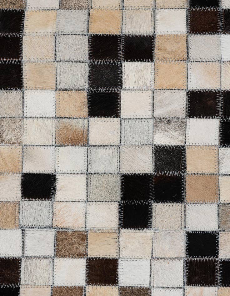 Detail image of  8' x 9' 9 Cowhide Leather Rug