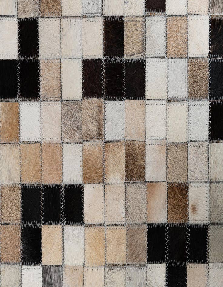Detail image of  8' x 9' 9 Cowhide Leather Rug