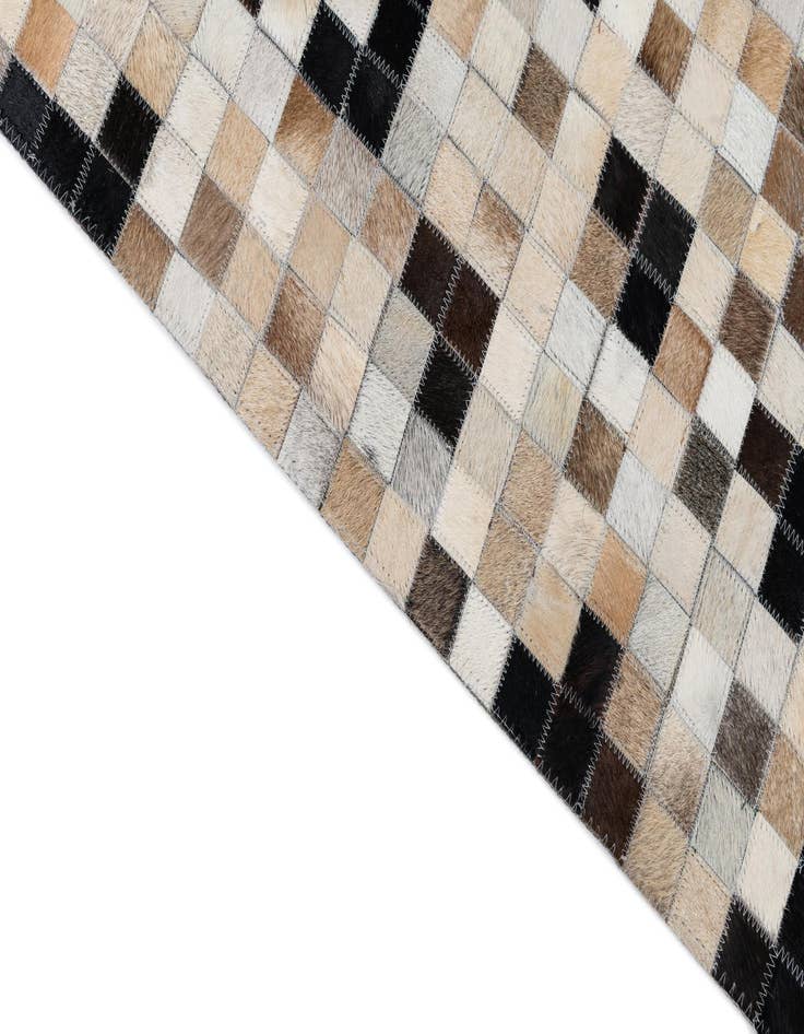 Detail image of  8' 2 x 10' Cowhide Leather Rug