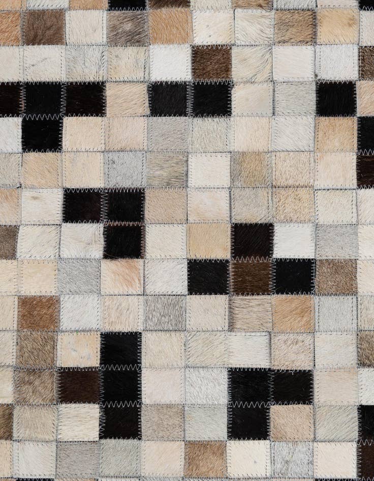 Detail image of  8' 2 x 10' Cowhide Leather Rug